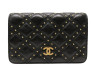  portefeuille chanel a70630 cuir noir matelasse