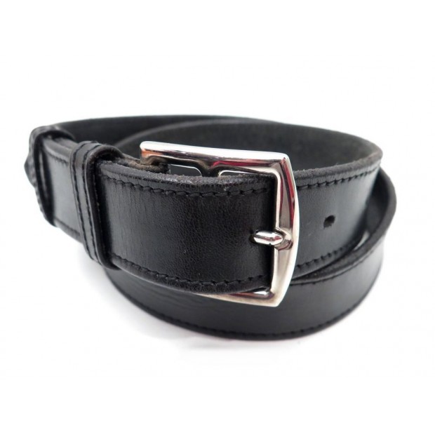 CEINTURE HERMES ETRIVIERE CUIR NOIR 