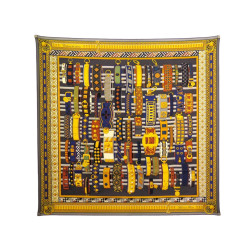foulard hermes colliers de chiens jamin carre 90 cm