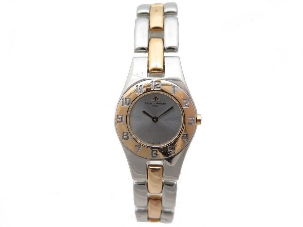 Louis Vuitton Tambour Moon Dual Time Quartz Watch Stainless Steel with  Monogram Vernis 35 208648369