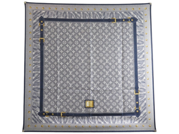  foulard louis vuitton carre study denim monogram