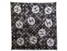 foulard chanel carre aa9367 logo cc en soie noir
