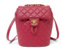 sac a dos chanel urban spirit en cuir matelasse rouge