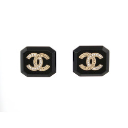  boucles d'oreilles chanel abb356 puces logo cc