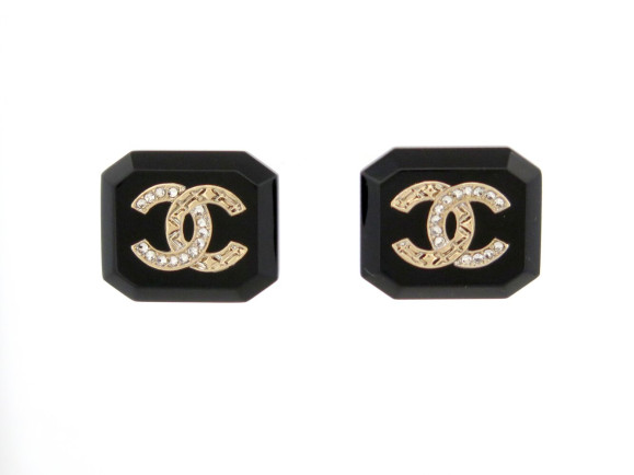  boucles d'oreilles chanel abb356 puces logo cc