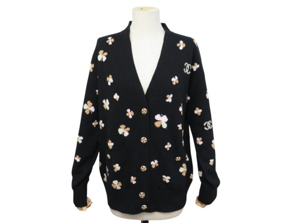 gilet chanel cardigan trefles p77000 m 38 veste en