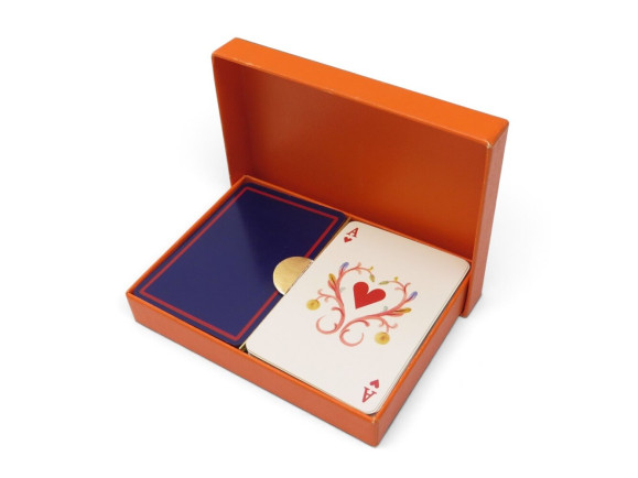  2 jeux de cartes hermes set de 52 bridge