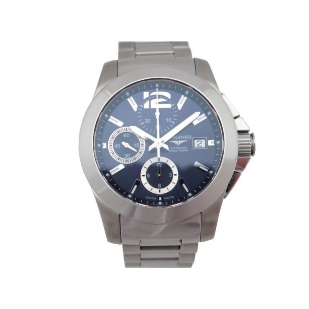 MONTRE LONGINES CONQUEST L3.662.4 41 MM HOMME AUTOMATIQUE ACIER WATCH 1600€