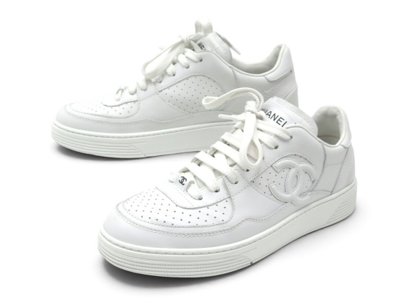 chaussures baskets chanel tennis trainer cc g45079 37