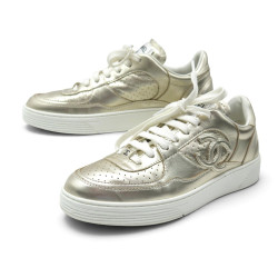 chaussures baskets chanel tennis trainer cc g45079 37
