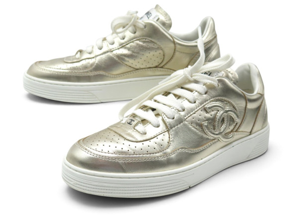 chaussures baskets chanel tennis trainer cc g45079 37