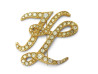 broche karl lagerfeld initiales monogramme kl