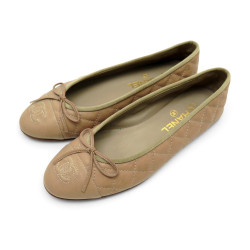 chaussures chanel ballerines logo cc g26250 37 cuir
