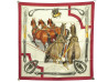  foulard hermes attelage en arbalete carre 90 cm