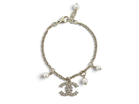 bracelet chanel logo cc strass perles 2019