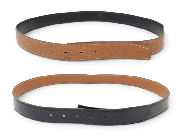 lien hermes ceinture 32mm en cuir reversible togo gold