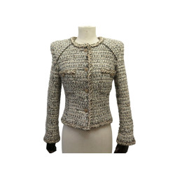 veste chanel p59913v45402 en tweed logo cc 34 xs 36