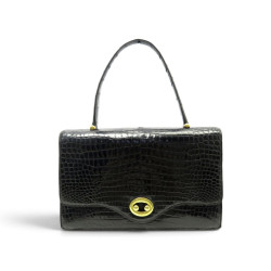  sac a main hermes boutonniere 1960 en cuir de