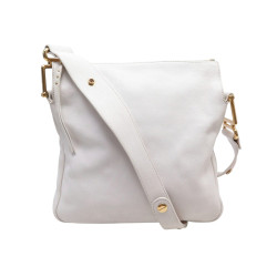 sac a main chloe vanessa hobo en cuir graine blanc