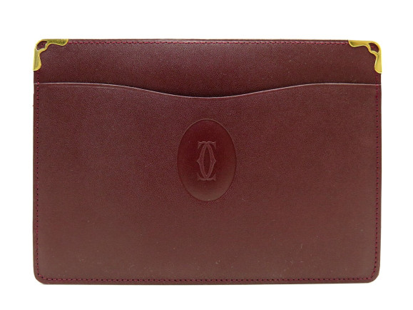  porte papiers documents must de cartier en cuir
