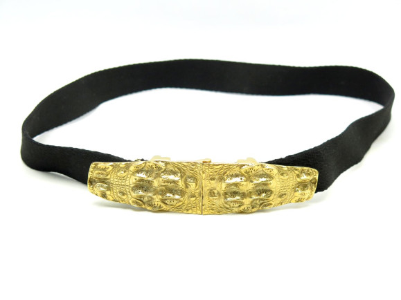ceinture yves saint laurent boucle tetes de
