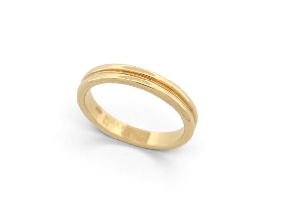  bague boucheron alliance double godron t51 en or