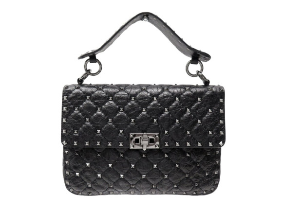 sac a main valentino rockstud spike cuir noir clous