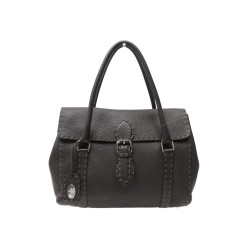 sac a main fendi linda 8br547 en cuir graine selleria