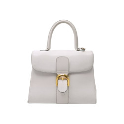  sac a main delvaux brillant mm en cuir blanc