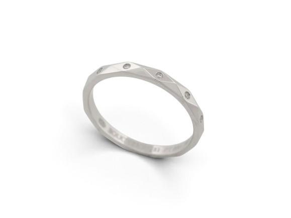  bague boucheron alliance facette t51 en platine