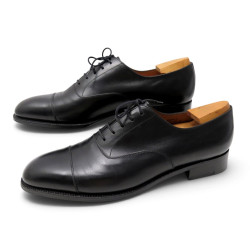 chaussures jm weston 300 richelieu 10d 44 en cuir noir