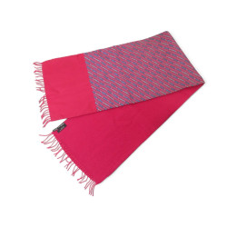 echarpe hermes armistice en cachemire laine soie rose