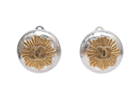 boucles d'oreilles chanel 1997 puces rayons de