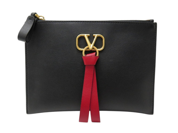 sac pochette a main valentino vring vlogo en cuir