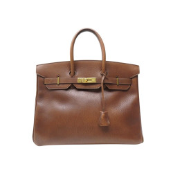  sac a main hermes birkin 35 en cuir togo