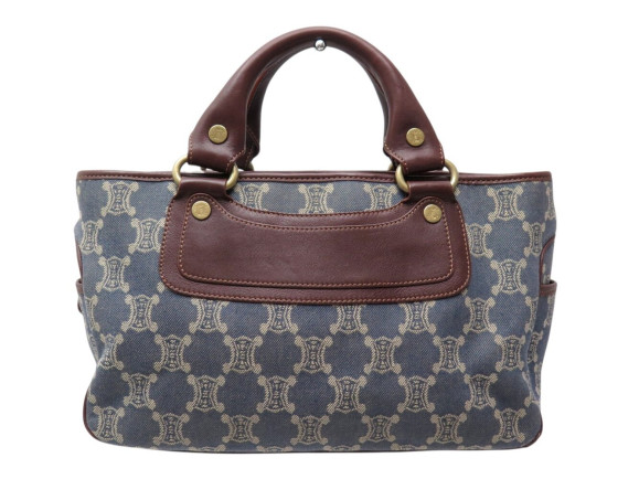 sac a main celine boggie en toile denim