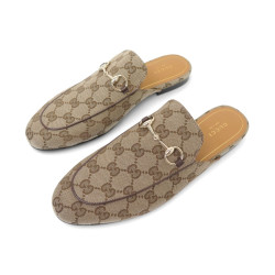  chaussures gucci mules princetown toile gg 802163