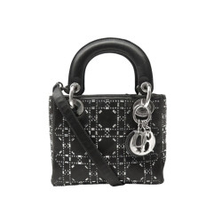 sac a main christian dior lady mini satin cannage