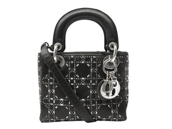 sac a main christian dior lady mini satin cannage