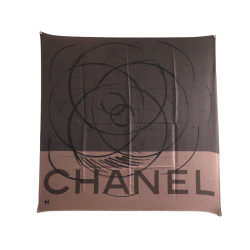  foulard chanel twill soie camelia logo cc carre