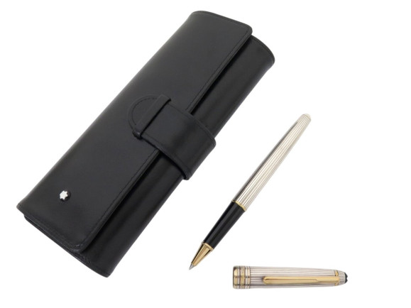 stylo montblanc roller meisterstuck solitaire doue en