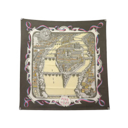  rare foulard hermes la cite de paris 1961