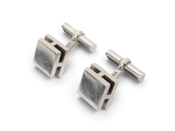 boutons de manchettes hermes motif h rfl en