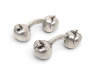 boutons de manchettes hermes pommes en argent