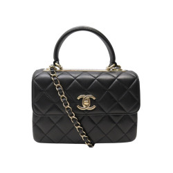 sac a main chanel trendy cc small cuir matelasse noir