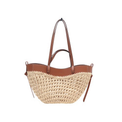  sac a main polene cyme mini edition raphia cabas