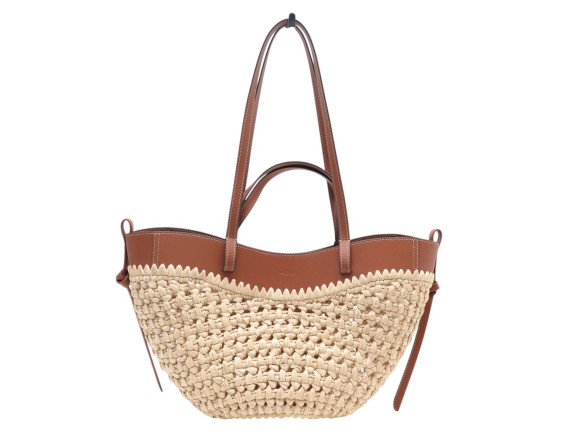  sac a main polene cyme mini edition raphia cabas