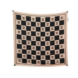  foulard chanel damier logo cc aa8763 carre 90