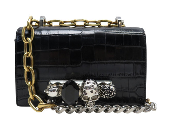 sac a main alexander mcqueen mini jewelled knuckle