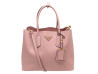 sac a main prada double b2756t cuir saffiano rose